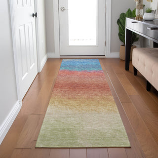 Piper Looms Chantille Ombre ACN2012 Coral Machine Washable Area Rug Runner Lifestyle Image Feature