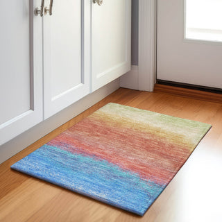 Piper Looms Chantille Ombre ACN2012 Coral Machine Washable Area Rug Scatter Lifestyle Image Feature