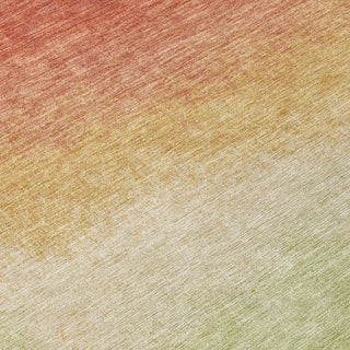 Piper Looms Chantille Ombre ACN2012 Coral Machine Washable Area Rug Swatch Image