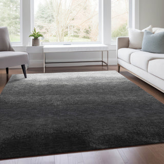 Piper Looms Chantille Ombre ACN2012 Gray Machine Washable Area Rug Lifestyle Image Feature