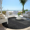 Piper Looms Chantille Ombre ACN2012 Gray Machine Washable Area Rug Round Outdoor Lifestyle Image Feature