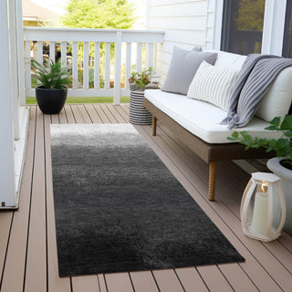 Piper Looms Chantille Ombre ACN2012 Gray Machine Washable Area Rug Runner Outdoor Lifestyle Image Feature