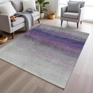 Piper Looms Chantille Ombre ACN2012 Lavender Machine Washable Area Rug Lifestyle Image Feature