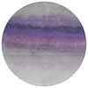 Piper Looms Chantille Ombre ACN2012 Lavender Machine Washable Area Rug Round Main Image