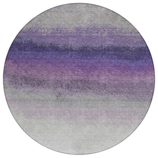 Piper Looms Chantille Ombre ACN2012 Lavender Machine Washable Area Rug Round Main Image