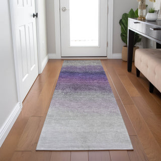 Piper Looms Chantille Ombre ACN2012 Lavender Machine Washable Area Rug Runner Lifestyle Image Feature