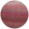 Piper Looms Chantille Ombre ACN2012 Red Machine Washable Area Rug Round Main Image