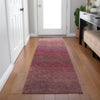 Piper Looms Chantille Ombre ACN2012 Red Machine Washable Area Rug Runner Lifestyle Image Feature