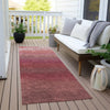 Piper Looms Chantille Ombre ACN2012 Red Machine Washable Area Rug Runner Outdoor Lifestyle Image Feature