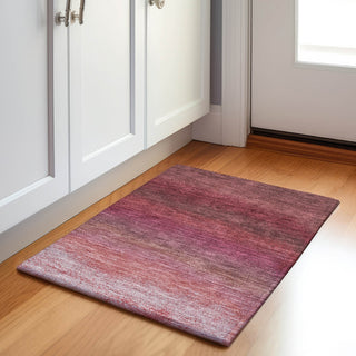 Piper Looms Chantille Ombre ACN2012 Red Machine Washable Area Rug Scatter Lifestyle Image Feature