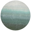 Piper Looms Chantille Ombre ACN2012 Seafoam Machine Washable Area Rug Round Main Image