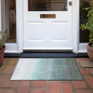 Piper Looms Chantille Ombre ACN2012 Seafoam Machine Washable Area Rug Scatter Outdoor Lifestyle Image Feature