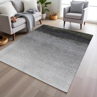 Piper Looms Chantille Ombre ACN2012 Silver Machine Washable Area Rug Lifestyle Image Feature