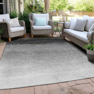 Piper Looms Chantille Ombre ACN2012 Silver Machine Washable Area Rug Outdoor Lifestyle Image Feature