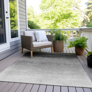 Piper Looms Chantille Ombre ACN2012 Silver Machine Washable Area Rug Outdoor Lifestyle Image Feature