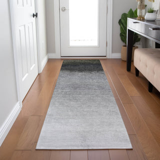 Piper Looms Chantille Ombre ACN2012 Silver Machine Washable Area Rug Runner Lifestyle Image Feature