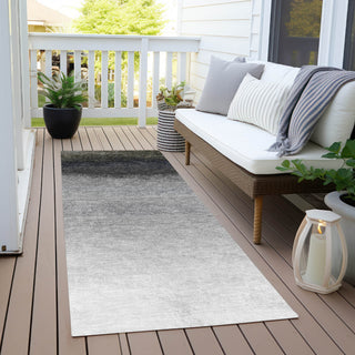 Piper Looms Chantille Ombre ACN2012 Silver Machine Washable Area Rug Runner Outdoor Lifestyle Image Feature