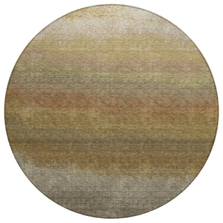 Piper Looms Chantille Ombre ACN2012 Taupe Machine Washable Area Rug Round Main Image