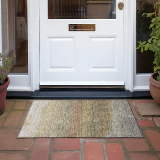 Piper Looms Chantille Ombre ACN2012 Taupe Machine Washable Area Rug Scatter Outdoor Lifestyle Image Feature