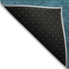 Piper Looms Chantille Ombre ACN2012 Teal Machine Washable Area Rug Backing Image