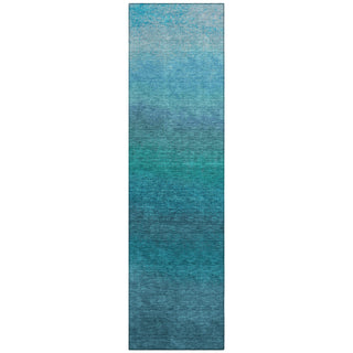 Piper Looms Chantille Ombre ACN2012 Teal Machine Washable Area Rug Runner Main Image