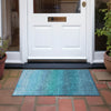 Piper Looms Chantille Ombre ACN2012 Teal Machine Washable Area Rug Scatter Outdoor Lifestyle Image Feature