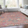 Piper Looms Chantille Global ACN2013 Coral Machine Washable Area Rug Lifestyle Image Feature