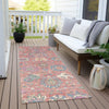 Piper Looms Chantille Global ACN2013 Coral Machine Washable Area Rug Runner Outdoor Lifestyle Image Feature
