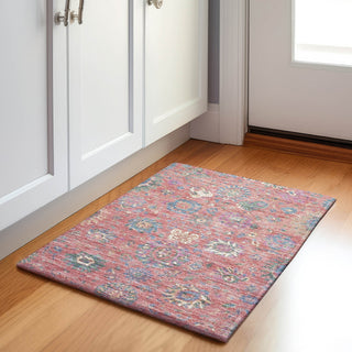 Piper Looms Chantille Global ACN2013 Coral Machine Washable Area Rug Scatter Lifestyle Image Feature