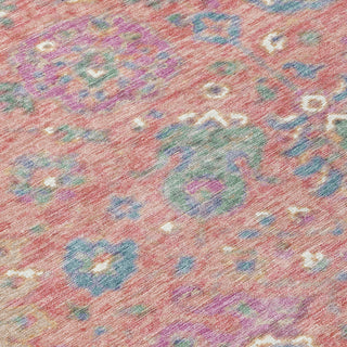 Piper Looms Chantille Global ACN2013 Coral Machine Washable Area Rug Swatch Image