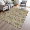 Piper Looms Chantille Global ACN2013 Gold Machine Washable Area Rug Lifestyle Image Feature