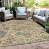 Piper Looms Chantille Global ACN2013 Gold Machine Washable Area Rug Outdoor Lifestyle Image Feature