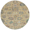Piper Looms Chantille Global ACN2013 Gold Machine Washable Area Rug Round Main Image