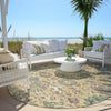 Piper Looms Chantille Global ACN2013 Gold Machine Washable Area Rug Round Outdoor Lifestyle Image Feature