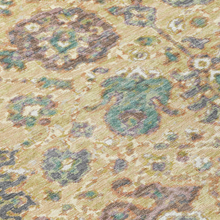 Piper Looms Chantille Global ACN2013 Gold Machine Washable Area Rug Swatch Image