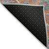 Piper Looms Chantille Global ACN2013 Orange Machine Washable Area Rug Backing Image