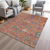 Piper Looms Chantille Global ACN2013 Orange Machine Washable Area Rug Lifestyle Image Feature