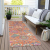 Piper Looms Chantille Global ACN2013 Orange Machine Washable Area Rug Runner Outdoor Lifestyle Image Feature