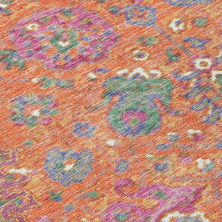 Piper Looms Chantille Global ACN2013 Orange Machine Washable Area Rug Swatch Image