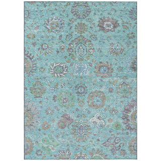 Piper Looms Chantille Global ACN2013 Teal Machine Washable Area Rug main image