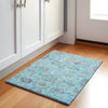 Piper Looms Chantille Global ACN2013 Teal Machine Washable Area Rug Scatter Lifestyle Image Feature
