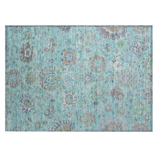 Piper Looms Chantille Global ACN2013 Teal Machine Washable Area Rug Scatter Main Image