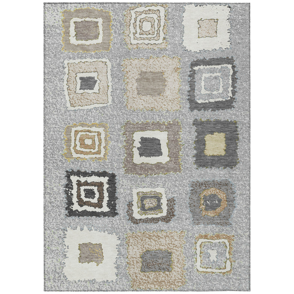 Piper Looms Chantille Geometric ACN2014 Gray Machine Washable Area Rug main image