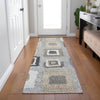 Piper Looms Chantille Geometric ACN2014 Gray Machine Washable Area Rug Runner Lifestyle Image Feature