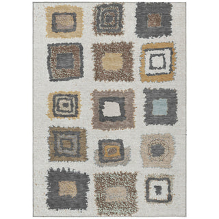 Piper Looms Chantille Geometric ACN2014 Ivory Machine Washable Area Rug main image