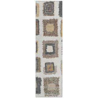 Piper Looms Chantille Geometric ACN2014 Ivory Machine Washable Area Rug Runner Main Image
