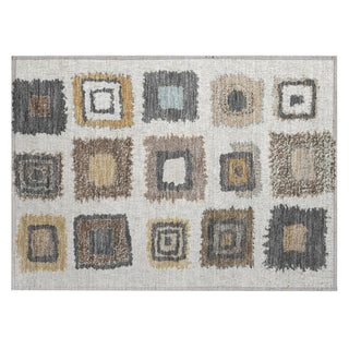 Piper Looms Chantille Geometric ACN2014 Ivory Machine Washable Area Rug Scatter Main Image