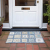 Piper Looms Chantille Geometric ACN2014 Navy Machine Washable Area Rug Scatter Outdoor Lifestyle Image Feature