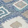 Piper Looms Chantille Geometric ACN2014 Navy Machine Washable Area Rug Swatch Image