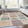 Piper Looms Chantille Geometric ACN2014 Peach Machine Washable Area Rug Lifestyle Image Feature